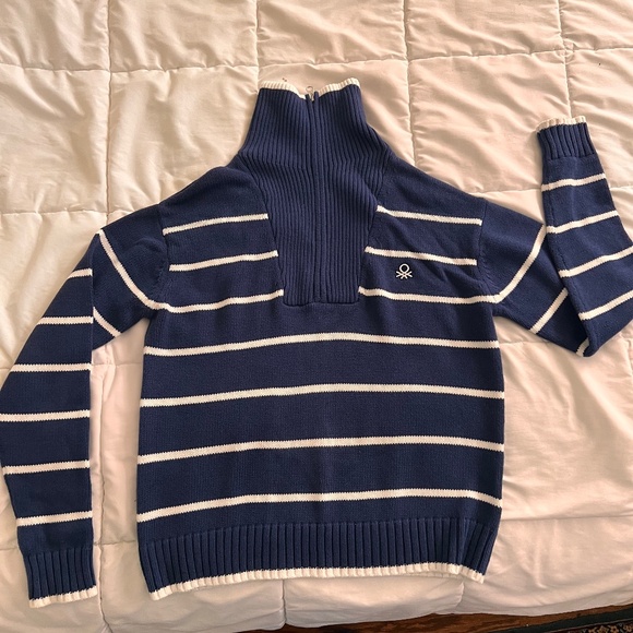 United Colors of Benetton 1/4 zip sweater, NWOT, size S/p - Picture 1 of 4